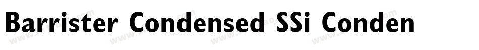 Barrister Condensed SSi Condensed字体转换